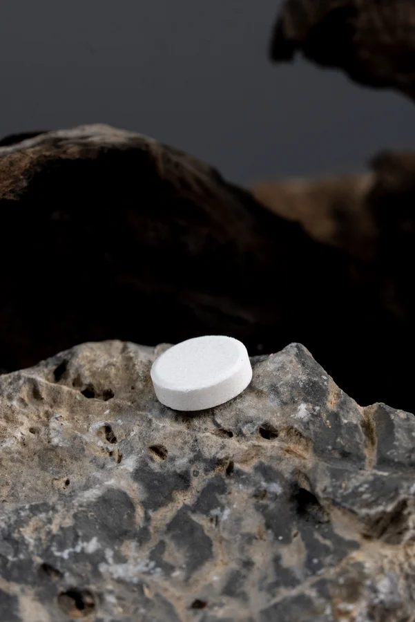 Coffee Machine Cleaner Tablet macro view